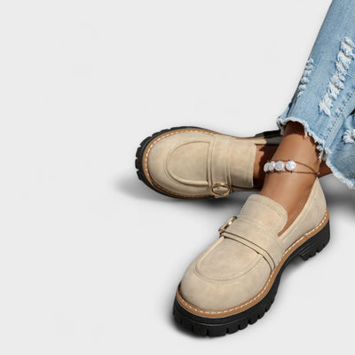 Ελένη Λώρα Casual Loafers Στρογγυλή Μύτη Άνετη Κατασκευή
