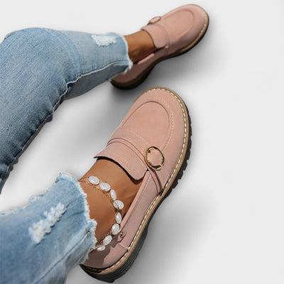 Ελένη Λώρα Casual Loafers Στρογγυλή Μύτη Άνετη Κατασκευή