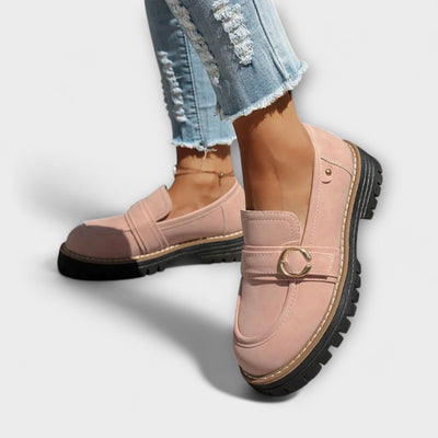 Ελένη Λώρα Casual Loafers Στρογγυλή Μύτη Άνετη Κατασκευή