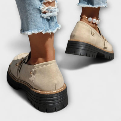 Ελένη Λώρα Casual Loafers Στρογγυλή Μύτη Άνετη Κατασκευή